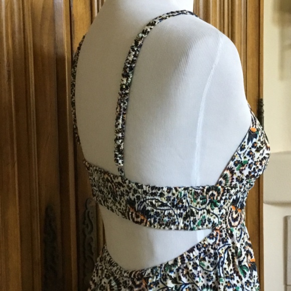 A.L.C. Rhodes Smocked Open Back Floral Maxi Dress - Picture 12 of 14